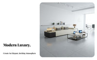 Light Luxury arcd Sectional Sofa Modern Aesthetic Commercial Furniture configurable Design Lobby Seating long-lasting Construction for Interior Designers, Hospitality Managers, Business Owners, Real Estate Sales Center, Reception Area, Hotel, Waiting Room