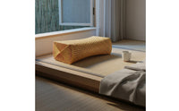 Breathable PE Rattan Summer Pillow Cooling Hard Headrest Waterproof Bedding Accessory Easy to Clean for Steam Room