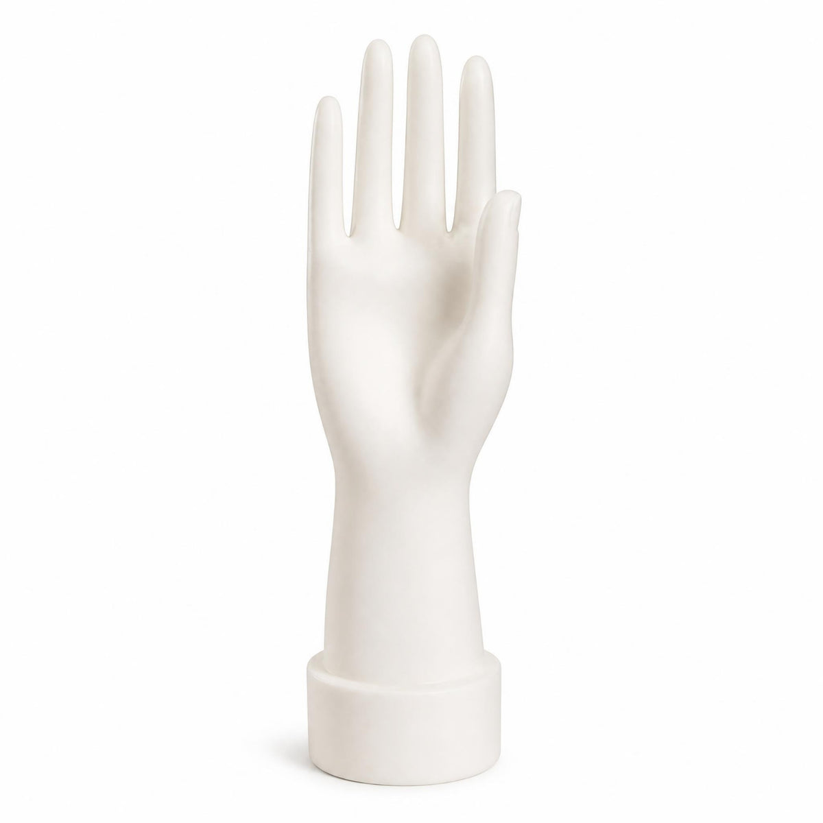 Hand Mannequin Natural Pose Jewelry Display Hand Cylindrical Base Plastic