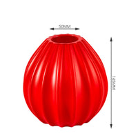 Lightweight Plastic Imitation Ceramic Vase Ideal Gift Modern Minimalist Vase Flower Container for Living Room, Office Desk, Bookshelf