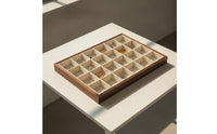 Jewelry Tray with Compartments Multi-Compartment Jewelry Tray Wooden Organizer Box Rectangular Slimline for Collectors