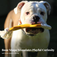 Long-Lasting Felt Rope Toy Teeth Grinding Dog Rope Toy Interactive Fun for Aggressive Chewers, Puppy Owners, Solo Play, Playtime, Indoor