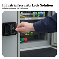Heavy Duty Electrical Cabinet Door Lock Wear Resistant Flush Mount Key Lock Handle for Vehicle Compartments, Generator Enclosures, Toolboxes