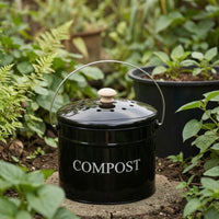 Kitchen Compost Bin Cylindrical Compost Bin with Lid Sturdy