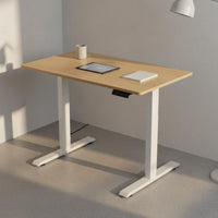Compact Design Motorized Sit Stand Desk Ergonomic Electric Standing Desk Memory Presets Small Electric Lift Table