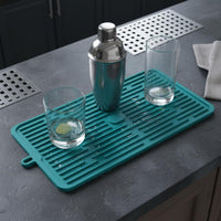 Non-Slip Coffee Machine Mat Heat Resistant Appliance dripping Tray Hanging Loop Espresso Machine Pad