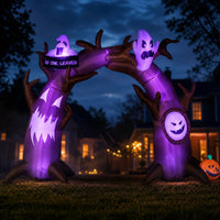 Inflatable Arch with Lights Lighted Inflatable Arch Spooky Decoration for Yard, Lawn, Party