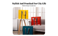 Reusable Shopping Tote Solid Color Reusable Grocery Bag Heavy Duty Foldable Shopping Bag for Commuters, Shoppers, Supermarket, Travel, Daily Use