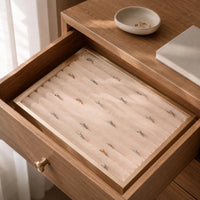Velvet Jewelry Tray Shallow Rectangular Jewelry Tray Accessory Organizer Scratch Protection Storage Elegant Appearance