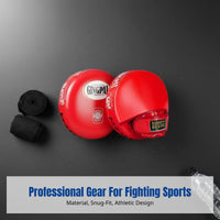 2 Pieces contouredd hit Mitt Shock Absorbent contouredd Hand Targets Lightweight target Mitts for pugilists, Fitness aficionados, Boxing Club, Gym, Home exercise