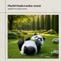 Outdoor Panda Sculpture, Realistic Garden Courtyard Decor, Villa Landscape
