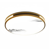 LED Ceiling Light, Modern Iron Art, Three-Color Dimming, Energy Saving, for Bedroom, Living Room, Dining Area