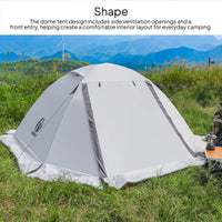 UPF50+ Double-Layer Tent Windproof Dome Tent Rainproof Outdoor Shelter Sunsun-Protective for Camping