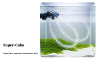 Double Head Aquarium Pump Quiet Aquarium Water Circulator Pump Freshwater and Saltwater Use Submersible Water Circulator for Marine Aquariums