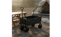 Foldable Folding Wagon Multifunction Portable Pull Wagon Canopy for Camping, Shopping, Photography, Grocery