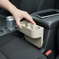 Seat Space Organizer Featuring Beverage Holders Holder Easy Installation Space Organizer Universal Fit Console Side Pocket for Road Trips