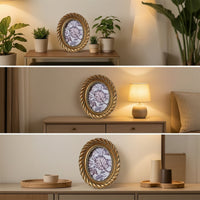 Oval Picture Frame Vintage Oval Photo Frame Gold for Vanity