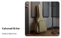Padded Guitar Backpack Adjustable Straps Padded Guitar Bag Musical Instrument Accessory Comfortable Carry Handle for Storage