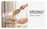 Birds Feeder Birds Food and Water Bowl Easy to Clean Dispenser for Cockatiels