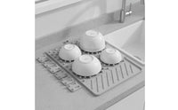 Silicone Dish Drain Mat Non-Slip Kitchen Sink Draining Mat Heat-Insulating