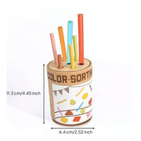 Color Sorting Toy Preschool Color Sorter Shape Sorter Colorful Learning Matching Box Screennon-Digital for Toddlers, Home
