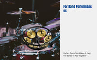 Drum Hi-Hat Cymbal Chime, Percussion Chime, Brass/Steel, Decorative Sound, Random Design