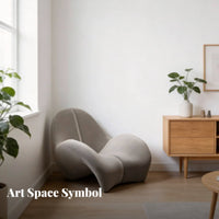 Stylish Curved Highspine Armchair Sculptural Form Lounge Chair Ergonomic Design Home Seating easy Assembly for Interior Designers, Homeowners, Readers, Living Room, Showroom, Bedroom, perusing corner