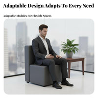 Minimalist aesthetic Curved Sectional Couch distinctive Shape Curved Sofa Sectional Design Commercial Furnishing High-Resilience Foam for Business Clients, Interior Designers, Office Staff, Reception Area, Lobby, Apartment