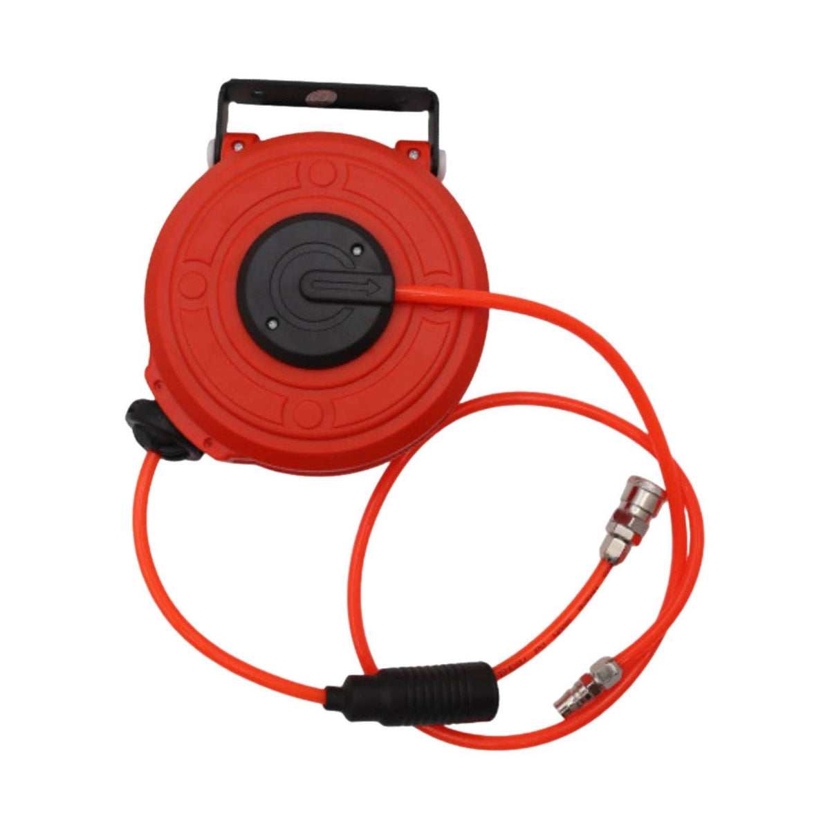 Automatic Retractable Air Hose Reel Self-Locking Hardware Mini for DIYers, Mechanics, Workshop, Garage