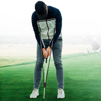 Two-Shaft Design Golf Putting Training Aid Long Straight Shafts Putting Stroke Practice Aid Indoor Outdoor Putter Training Stick Slim
