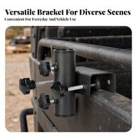 Umbrella Clamp Screw Tightened Umbrella Clamp Mount Bracket Adjustable for Utility Vehicles