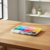 DIY Fusion Bead Kit Compartmented Fuse Bead Kit Puzzle-Style Iron Beads Set Sorted for Classroom