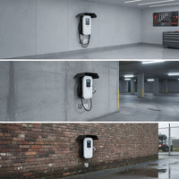 EV Charger Rain Cover Weatherproof EV Charger Cover Rustproof for Exterior Walls