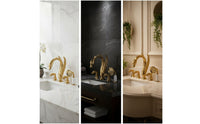 Swan Faucet with Handheld Shower Stylish Fixture Resistant