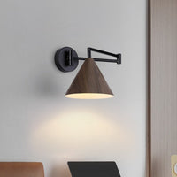 Foldable Adjustable Swing Arm Wall Light Nordic Design Adjustable Bedside Lamp Minimalist for Reading