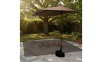 Side Umbrella Crank-Open Cantilever Umbrella Blocking for Terrace, Balcony