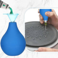Interchangeable Slip Trailing Bottle Kit Color Coded Tips Slip Trailing Bottle Reusable Precision Glaze Applicator Set Easy to Use for Ceramic Artists, Crafters, Beginners