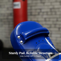 Shock Absorption Curved Focus Pad High-Density Foam Padding Curved Focus Pad S Adjustable Wrist Strap Boxing Hand Target PU Leather for Coaches, Beginners, Athletes, Sparring Practice, Home Workout, Dojo, Gym