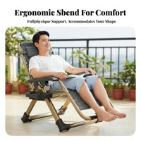 Foldable Design Folding Bamboo Lounger Adjustable Backrest Folding Slatted Recliner with Footrest Ergonomic Lounge Chair Heavy Duty for Office Workers, Homeowners, Balcony, Living Room, Garden, Poolside