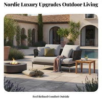 Nordic and design 4 Piece Woven Lounge Set Luxury Design 4-Piece Woven Lounge Group Weather-Resistant Patio Seating Plush paddings for Hotel Owners, Guesthouse managers, Garden, Terrace, rearyard, Balcony