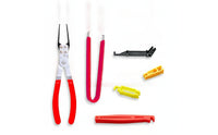 6 Pieces Tight Gaps Relay and Fuse Remover Tool Hard-to-Reach Relay Puller Pliers Anti-Slip Fuse Puller Pliers Slim for Mechanics, Car Owners, Garage, Roadside Repairs