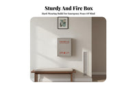 Lightweight Fire Hose Reel Cabinet Thickened Body Stainless Steel Fire Hose Box Rust Resistant for Homeowners, Commercial Buildings, Schools, Hallways