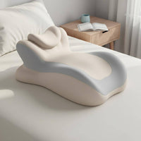 Multi-Functional Memory Foam Rest Pillow Ergonomic Design Prone Sleeping Pillow Prevents Arm Numbness Support Cushion Adjustable Headrest for Women, Students, Office Workers, Bed, Sofa