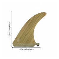 8 Inch Central Fin Fiberglass Construction Single Surfboard Fin for Surfers, Paddleboarders