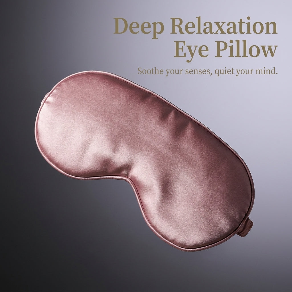 Flaxseed Filled Eye Pillow for Adults | Weighted Meditation for Relaxation | Cold Therapy Lavender Scented for Women