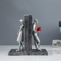 Nordic Style Resin Bookend with Cartoon Character Design