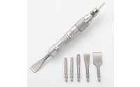 Mini Air Scraper with Interchangeable Heads Stainless Steel Pneumatic Scraper Knurled Air Hammer Kit Quick-Connect for Welders, Mechanics, DIYers, Metal Joining, Scraping, Shell Opening