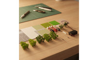 Road Scene Model Kit DIY Street Scene Model Fine Detail Miniature Road Surface for Hobbyists, Architectural Dioramas