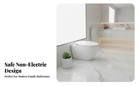 Posterior and Feminine Wash Self-Cleaning Bidet Seat Retractable Nozzles Self-Cleaning Bidet Easy to Clean Ergonomic Design for Homeowners, Families, Seniors, Restroom, Home, Apartment
