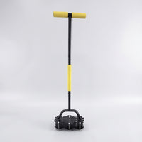 Long-Handled Hand Aerator with Spring Multi-Prong Manual Lawn Aerator Cushioned Soil Loosener Ergonomic for Gardeners, Garden